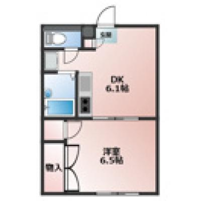 白雪　★2人入居相談可★の間取り図