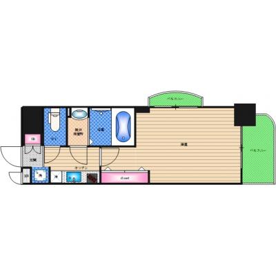 【阪神なんば線・JR環状線にアクセス便利】Ｌｕｘｅ此花【入居日ご相談下さい！】の間取り図