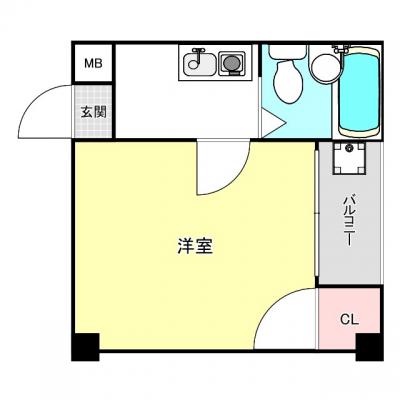 🌟👯‍♀️【鳳駅徒歩5分🌷】コンビニ・スーパー徒歩圏内にあり🧚‍♀️♥️♥️の間取り図