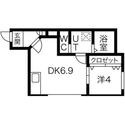 POROKARI北円山E/エアコン/デザイナーズ/駅近/築浅の間取り図