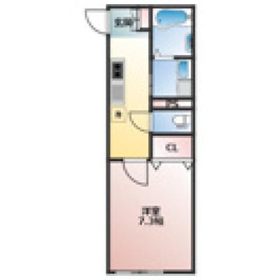 N’ｓ　LAND　II　～女性も安心なオートロック完備！都心へのアクセス良好な西船エリア☆～の間取り図