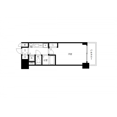 OneLife名古屋駅EASTアブソリュート【★都心へのアクセス良好・浴室乾燥機付き】の間取り図