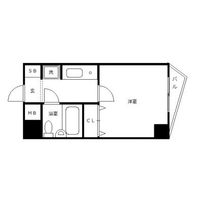 OneLife名古屋ブリッヂガーデン【★オートロック、駅近】の間取り図