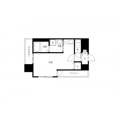 OneLife名古屋駅前シティ【★浴室乾燥機、独立洗面台付】の間取り図