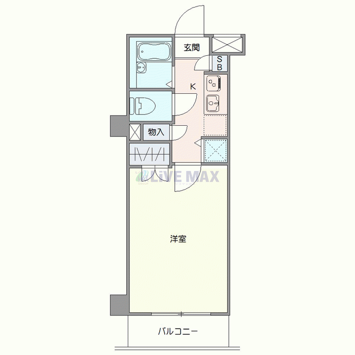 マンスリーリブマックス京急蒲田第7レジデンス☆『禁煙ルーム』【浴室乾燥付】≪スタンダードシリーズ≫の間取り図