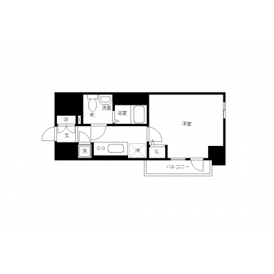 OneLife天王寺EAST【★バス・トイレ別,★オートロック付】の間取り図