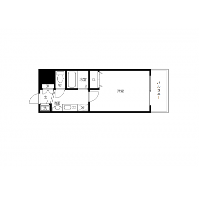 OneLife名古屋泉【★バス・トイレ別・浴室乾燥機・２口ガスコンロ】の間取り図