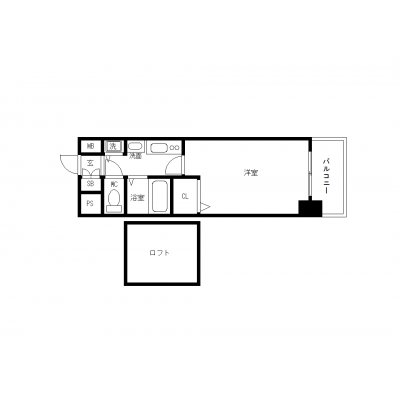 OneLife名古屋駅前アクシス【★オートロック,独立洗面台付】の間取り図
