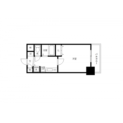 OneLife名古屋駅前ヴェール【★浴室乾燥機付き・独立洗面台】の間取り図