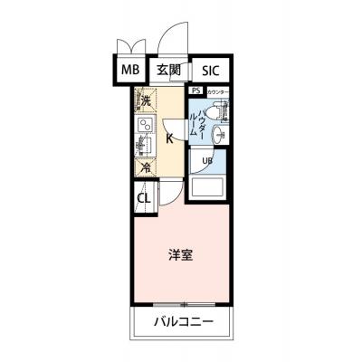 【🌷新生活応援キャンペーン🌷】【禁煙🚭/Wi-Fi無料🌐】マイナビSTAY新綱島　302の間取り図