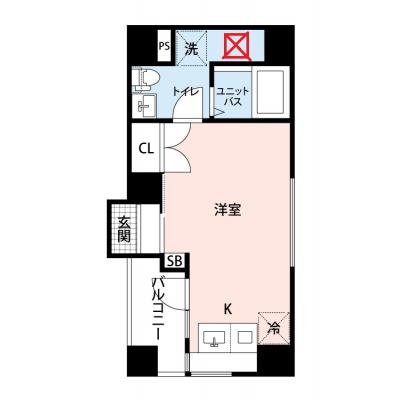 【🎉初期費用オフ｜お得なキャンペーン】【禁煙🚭/Wi-Fi無料🌐】マイナビSTAY京急鶴見　903の間取り図