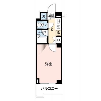 【清掃費11,000円OFF｜1月末までの入居限定🎁】【禁煙🚭/Wi-Fi無料🌐】マイナビSTAYミライエ神楽坂駅前　409の間取り図