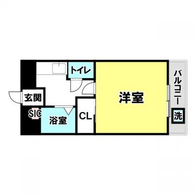 🌟🏠✨【和泉府中駅徒歩5分】近隣大型スーパー充実🍎🛒Wi-Fi完備📶📱家具家電設置済み🛋️🍳✨の間取り図
