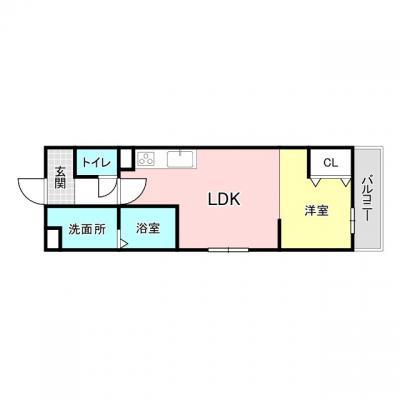 【✨🏰新築物件🏰✨】諏訪ノ森駅1分🚉イオンや100均もすぐ近くの便利物件♪家具家電付き🎏の間取り図