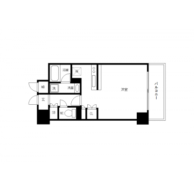 OneLife栄駅前【★2口コンロ・カウンターキッチン・浴室乾燥機】の間取り図
