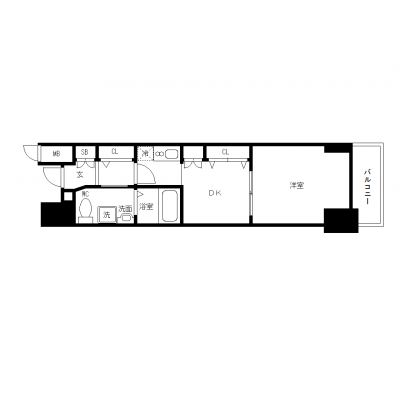 OneLife名古屋駅前プライム【★1DK・30平米・設備充実】の間取り図