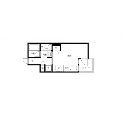 OneLife新検見川テラス【★禁煙ルーム・独立洗面台・浴室乾燥機付】の間取り図