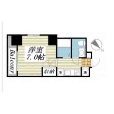 【🌷新生活応援キャンペーン🌷】【禁煙🚭】マイナビSTAY勝どき　1102の間取り図