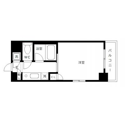 OneLife関内ヴェール【★オートロック、浴室乾燥機付き】の間取り図