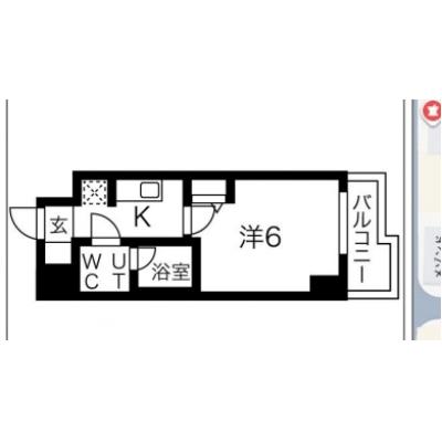 【🎍年末年始大感謝祭🎍】【禁煙🚭/Wi-Fi無料🌐】マイナビSTAYスタイル武蔵小杉　502の間取り図