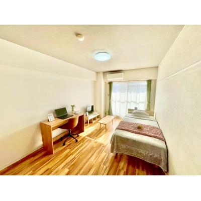 【名古屋市西区/東枇杷島駅徒歩約5分/無料Wi-Fi/角部屋/バストイレ別・独立洗面台/洋室9帖/オートロック】ベルネージュ ファミマンの間取り図