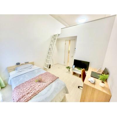 【名古屋市中村区/太閤通徒歩約5分/無料Wi-FI/バストイレ別・独立洗面台/自転車駐輪可能】リバティー ファミマンの間取り図