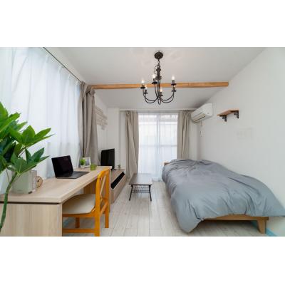 三島駅徒歩5分！南向き！Wifi無料！家具家電付 401号室 TM44の間取り図