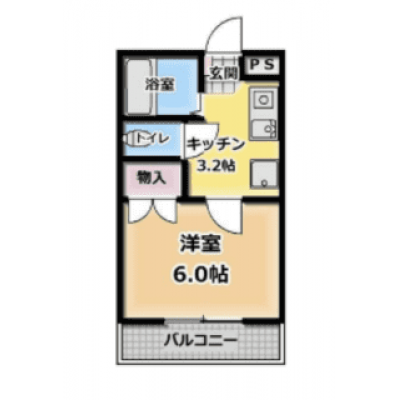 家具家電付Wifi付！🚙駐車場付き！即入居可！TM82の間取り図