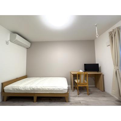 🔷🔹🔸🔶⭐2021年築⭐1Kタイプ⭐温水洗浄便座⭐TVモニター、収納スペースあり⭐【禁煙&Wi-Fi無料】⭐🔶🔸🔹🔷「K32」の間取り図