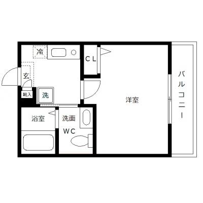 OneLife京急杉田ステーションSOUTH【★≪禁煙ルーム有≫築浅・Wi-Fi無制限】の間取り図