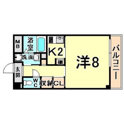 トラスト尼崎6【JR尼崎駅徒歩圏内♪キューズモールモスグ！】の間取り図