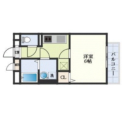 マンスリーリブマックス淡路駅東ハーモニーワン■【設備充実】≪エクセレントシリーズ≫の間取り図