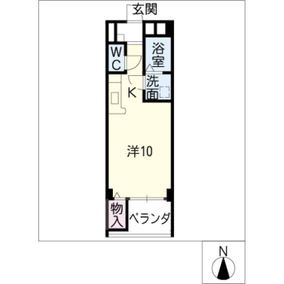 アルDEスリーささしまライブ　303の間取り図