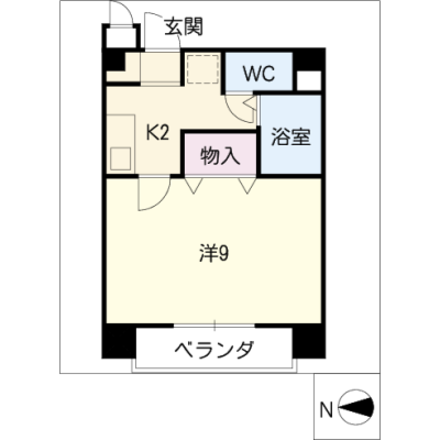 アルDEスリー豊橋駅　202の間取り図
