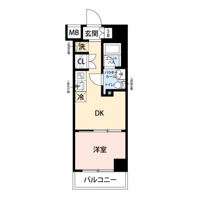 【🌷新生活応援キャンペーン🌷】【禁煙🚭/Wi-Fi無料🌐】マイナビSTAYアーバンスイート幡ヶ谷　205の間取り図