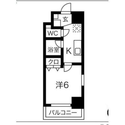 【清掃費11,000円OFF｜1月末までの入居限定🎁】【禁煙🚭】マイナビSTAYオアシス大宮　201の間取り図