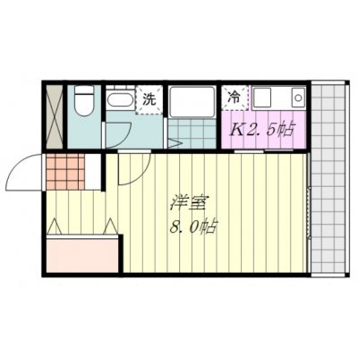 ＳマンスリーJR松山駅南【ネット無料・コンビニ、スーパー徒歩圏内・宅配BOX有・JR松山駅徒歩6分】の間取り図