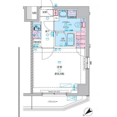 【🎍年末年始大感謝祭🎍】【禁煙🚭/Wi-Fi無料🌐】マイナビSTAYステーションリンク青砥　601の間取り図