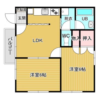 RCの物件です。銀座山崎ビルの間取り図