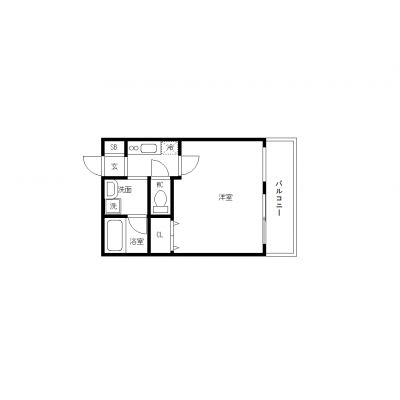 OneLife広島ローザ＜TYPE1＞【★浴室乾燥機・洗浄付き便座付き】の間取り図