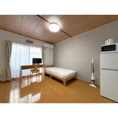 🔷🔹🔸🔶⭐駐車場付き🚙⭐つくば駅徒歩圏内⭐1Kタイプ⭐軽量鉄骨造⭐【禁煙&Wi-Fi無料】⭐🔶🔸🔹🔷「T13」の間取り図