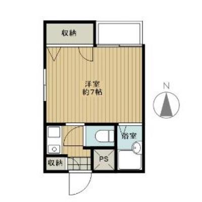 三島のマンスリー　阪急高槻　駅徒歩1分　オートロックありの間取り図