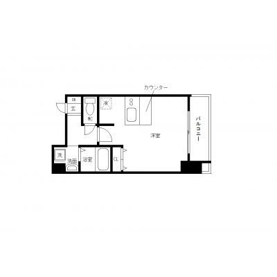 OneLife広島八丁堀アーマ【★洗浄機能付便座・浴室乾燥機付き】の間取り図
