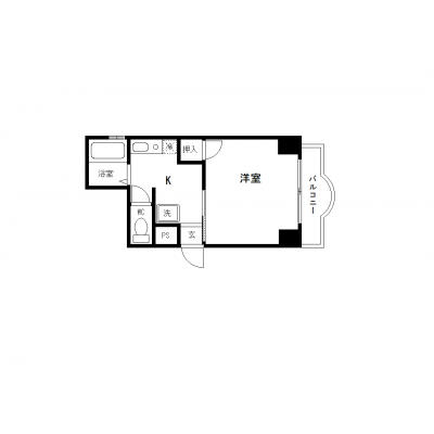 OneLife平和記念公園前【★バストイレ別】の間取り図
