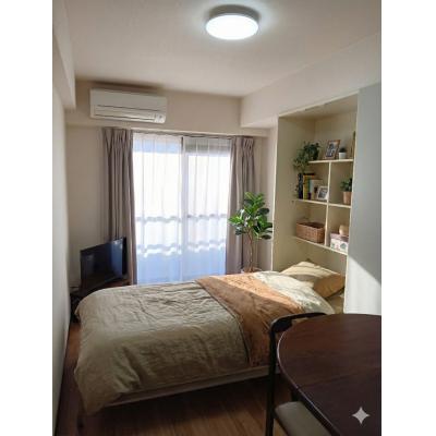 🌈新規オープン賃料半額　山陽手柄駅徒歩８分🚃オートロック🔒最上階⛅Wifi無料👍スマートTV📺【M037】の間取り図