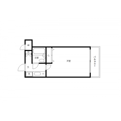OneLife西新宿1st【▼▼3点ユニットタイプ】の間取り図
