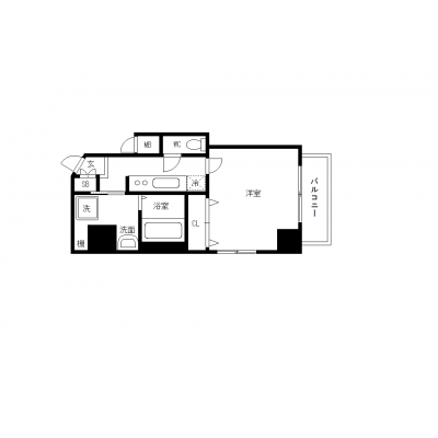 OneLife広島古市橋EAST【★駅近・独立洗面台・浴室乾燥機・設備充実】の間取り図