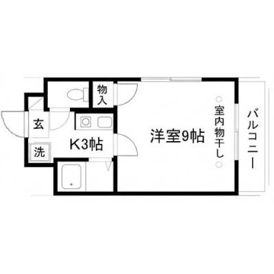 マンスリーマンション長田【インターネット無料・追加料金なし、オートロック付きで安心】の間取り図
