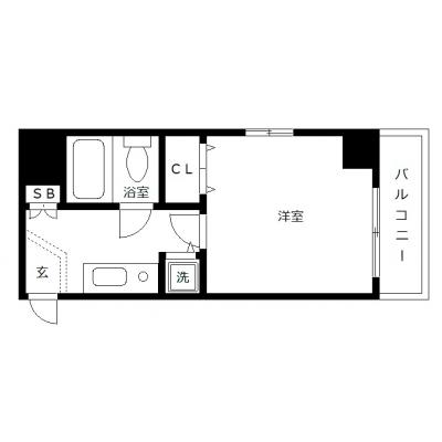 OneLife広島駅前アルカディア【★駅近・UB】の間取り図