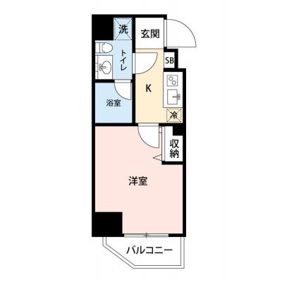 【🌷新生活応援キャンペーン🌷】【禁煙🚭/Wi-Fi無料🌐】マイナビSTAY羽田西糀谷　307の間取り図
